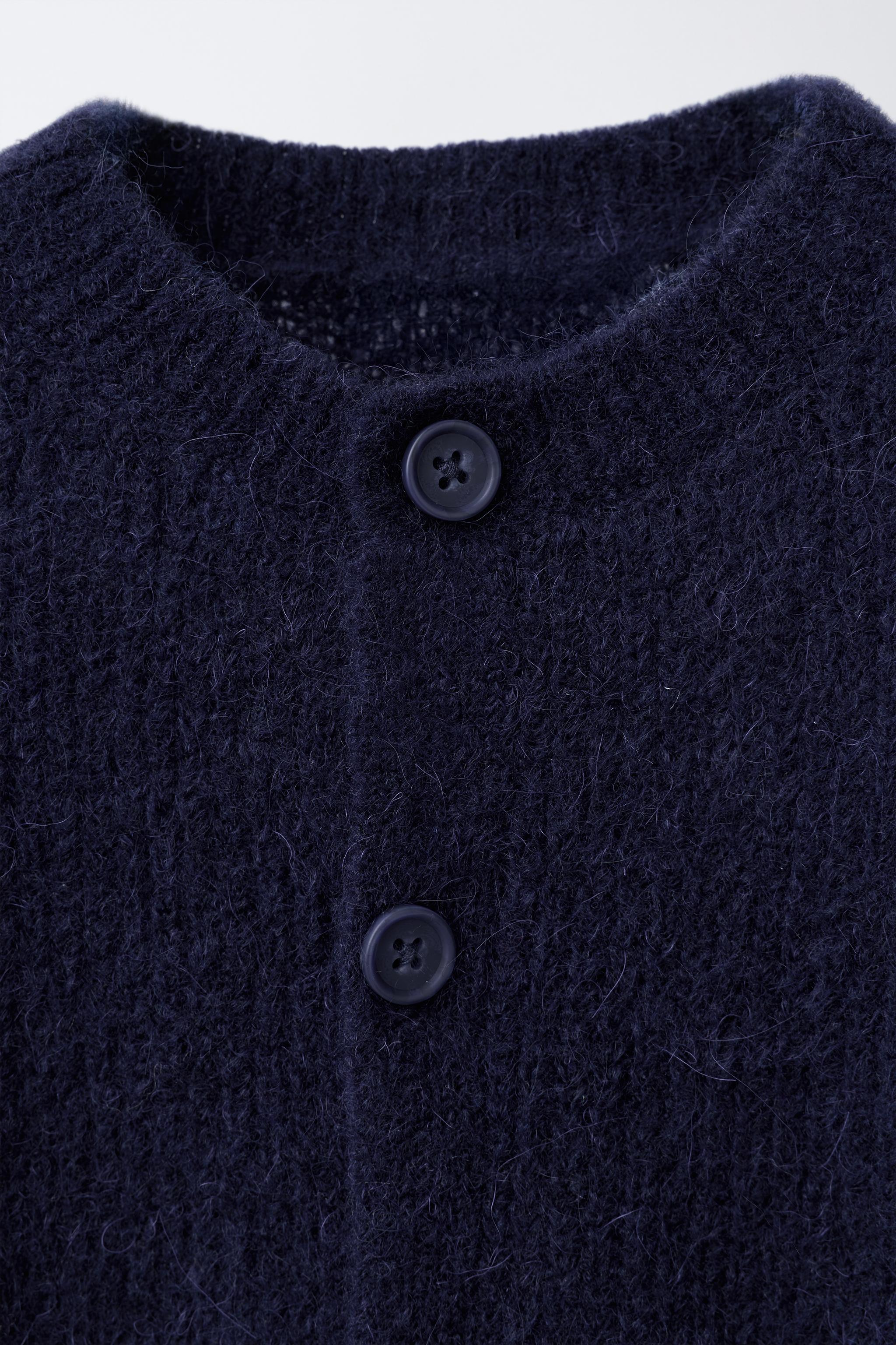 WOOL AND ALPACA BLEND CARDIGAN